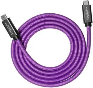 KONDOR BLUE x Gerald Undone | 4FT USB-C 3.2 Cable for Data Transfer & Charging - 100W Power Delivery | 4K Display Support,Data Transfer Speeds up to 20Gb/s | Purple