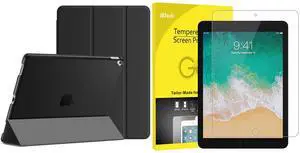 JETech iPad Pro 12.9 Inch (2015/2017 Model, 1st/2nd Generation) Case and Tempered Glass Screen Protector Bundle