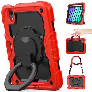 timecity for iPad Mini 7th/ 6th Generation Case 8.3 Inch 2024/2021, for iPad Mini 7/6 Case: Heavy Duty Protection but Not Bulky - Red