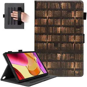 Dteck for Amazon Fire Max 11 Tablet Case 11" (13th Generation) 2023, PU Leather Shell TPU Back Cover Fold Stand Case with Auto Sleep Wake, Adjustable Viewing Angles, Cute Folio Slim Case, Bookshelf