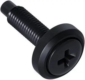 ECHOGEAR Rack Mount Screws 100 Pack - 10/32 Steel Screws with Attached Nylon Washers & Pilot Point Heads - Made to Use with Network Racks, Enclosures, & Cabinets