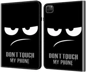 Dteck for iPad Pro 13-Inch M4 Case 2024 (A2925/A2926/A3007), PU Leather Folio Case with Stand Function, Built-in Card Holder Slots, Protective Slim Fit Lightweight Cute Cartoon Flip Cover, Don't Touch