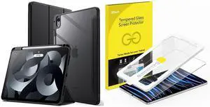 JETech iPad Air 5/4 (2022/2020 5th/4th Generation 10.9-Inch) Clear Back Case and Screen Protector Bundle