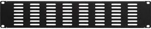 NavePoint 2U Blank Rack Mount Panel IT Server Network Spacer Slotted Venting