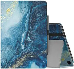 MoKo Case Fits All-New Amazon Kindle Fire HD 10 & 10 Plus Tablet (13th/11th Generation, 2023/2021 Release) 10.1" - Slim Folding Stand Cover with Auto Wake/Sleep, Gilding Texture