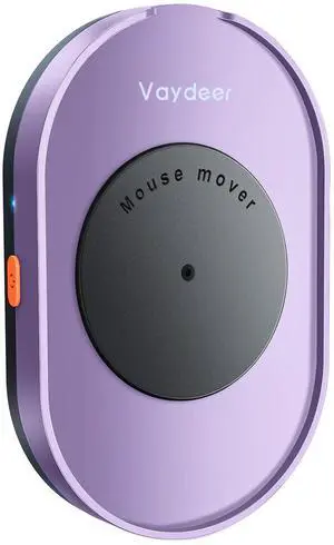 Vaydeer Undetectable Mouse Mover, M4 Mouse Jiggler Device with ON/Off Switch, Driver-Free Shaker Wiggler Mouse Movement Simulation for Computer Awakening, Gift Ideal for Men/Women (Light Purple)