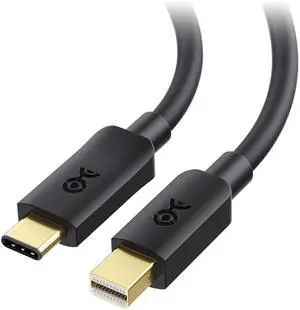 Cable Matters Unidirectional USB C to Mini DisplayPort Cable (USB C to Mini DP Cable) Supporting 4K 60Hz - 6 Feet, USB-C & Thunderbolt 3 Port Compatible for Video Only, Not Compatible with Hard Drives