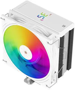Thermalright Assassin X 120R Digital ARGB White CPU Air Cooler, 2000RPM Speed,4 Heatpipes, 12cm Quiet PWM Fan CPU Cooler, Digital Screen Top Cover,for AM4/AM5,Intel LGA1700/1851/1150/1151/1200