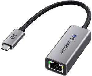 Cable Matters USB C to 2.5Gb Ethernet Adapter, 2.5 Gigabit Network Speed, USB C to Ethernet Adapter Compatible with USB4, Thunderbolt 4/5, Plug & Play for MacBook, Laptop, and USBC Devices
