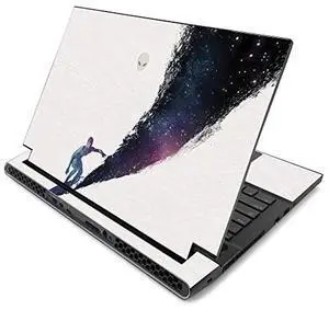 MightySkins Skin for Alienware m17 R2 (2019) - Surfing The Universe | Protective, Durable, and Unique Vinyl Decal wrap cover | Easy To Apply, Remove, and Change Styles | Made in the USA, Model Number: