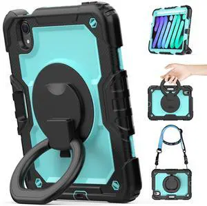 timecity for iPad Mini 7th/ 6th Generation Case 8.3 Inch 2024/2021, for iPad Mini 7/6 Case: Heavy Duty Protection but Not Bulky - Light Blue