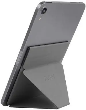 MOFT Adhesive Tablet Stand, Invisible Slim iPad Stand, Adjustable and Foldable Design, Compatible with Tablets Up to 7.9-9.7 Inches, Cool Gray