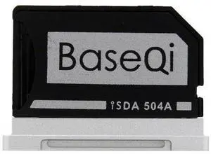 BASEQI FBA iSDA504ASV Aluminum MicroSD Adapter for MacBook Pro 15" Retina (Late 2013 - Mid 2015)