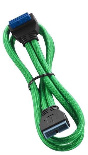 CableMod ModFlex Sleeved Right Angle Internal USB 3.0 Cable (Green, 50cm)