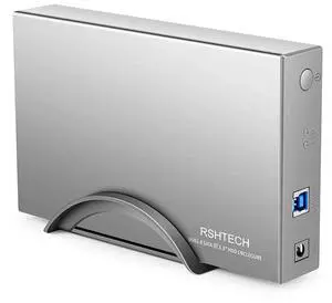 Hard Drive Enclosure RSHTECH USB 3.0 to SATA Aluminum External Hard Drive Dock Case for 3.5 inch HDD SSD up to 16TB Drives, Support UASP (RSH-339)