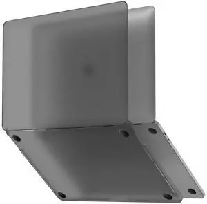 UPPERCASE GhostShell Frost Premium Hardshell Case with Scratch-Resistant Textured Matte Finish Compatible with 2020 2021 2022 Intel/M1-based MacBook Air 13", A2337 A2179, Gray (No Rubber Coating)