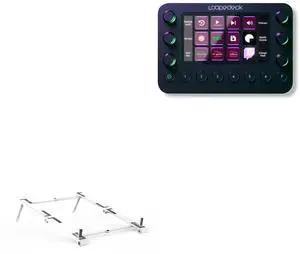 BoxWave Stand and Mount Compatible with Loupedeck Live - Pocket Aluminum Stand 3-in-1, Portable Multi Angle Viewing Riser - Metallic Silver