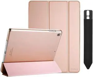 ProCase iPad 10.2 Case 2019 iPad 7th Generation Slim Stand Hard Case Bundle with Pencil Holder Sticker for Apple Pencil 1st and 2nd Gen