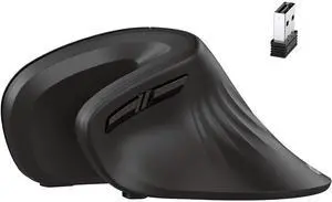 iClever Ergonomic Wireless Mouse, TM209G 2.4G Vertical Ergonomic Optical Mouse with 3 Adjustable DPI 800/1200/1600 Levels 6 Buttons for Laptop, PC, Desktop, Computer, Notebook