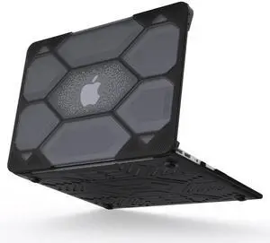 IBENZER Compatible with MacBook Air 11 Inch Case A1370 A1465, Heavy Duty Protective Hard Shell Case Cover for Apple Laptop Mac Air 11, Black, HA11CYBK