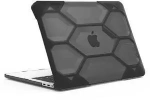 IBENZER Heavy Duty Case for 2020 2019 2018 2017 2016 MacBook Pro 13-Inch Case A2289 A2251 A2159 A1989 A1706 A1708, Protective Case for Mac Pro 13, Black, HT13CYBK
