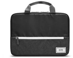 Solo New York Re:View Laptop/Tablet Sleeve, Made from Recycled Materials, Back in Black