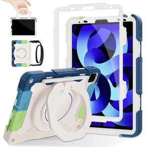 ROISKIN for iPad Pro 11 Case 4th 3rd 2nd 1st Generation (2022 2021 2020 2018) with Screen Protector for Boys[15ft Drop Protection] iPad Air Case 5th 4th Gen (2022 2020) 10.9 inch with 360 Stand