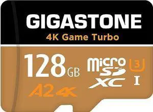Switch 1 Only GIGASTONE 128GB Micro SD Card, 4K Game Turbo MAX, MicroSDXC Memory Card for Gaming Console, Action Camera, R/W 160/100 MB/s, A2 UHS-I U3 C10 [5-Yrs Free Data Recovery]