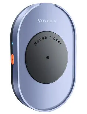 Vaydeer Undetectable Mouse Mover, M4 Mouse Jiggler Device with ON/Off Switch, Driver-Free Shaker Wiggler Mouse Movement Simulation for Computer Awakening, Gift Ideal for Men/Women (Fog Blue)
