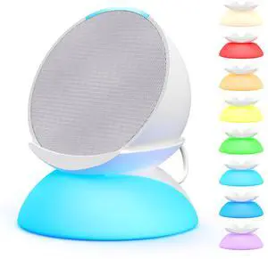 Mission 2 in 1 Light and Charging Stand for Echo Pop (Multicolor Night Light and Charging Stand)