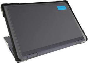 Gumdrop SlimTech Laptop Case Fits HP Chromebook x360 11 G3 EE (2in1). Designed for K-12 Students, Teachers and Classrooms - Drop Tested, Rugged, Shockproof Bumpers for Reliable Device Protection-Black