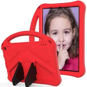 Dteck Fire HD 10 & HD 10 Plus Tablet Case for Kids(13th/11th Generation, 2023/2021 Release),Lightweight Shockproof Handle Stand Kids Case for  Kindle Fire HD 10 Plus & 10 Kids Pro Tablets,Red