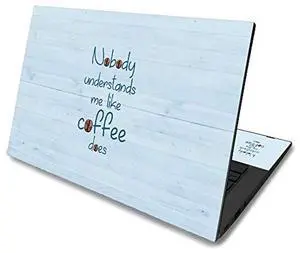 MightySkins Skin for Asus Chromebook C425 14" (2019) - Coffee Understands Me | Protective, Durable, and Unique Vinyl Decal wrap cover | Easy To Apply, Remove, and Change Styles | Made in the USA (ASCH