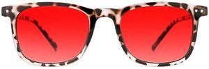 TIJN Sleep Glasses for 99.9% Blue Green Light Blocking Dual AR Coatings Red Lens for Computer Gaming Reduce Eyestrain