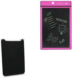 BoxWave Case Compatible with Boogie Board Original Writing Tablet (8.5) - SlipSuit, Soft Slim Neoprene Pouch Protective Case Cover - Jet Black