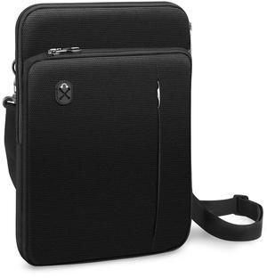 FINTIE 12.9-13 Inch Tablet Laptop Sleeve Case, Briefcase Shoulder Bag for MacBook Pro, MacBook Air, iPad Pro/Air 12.9-13 (Black)