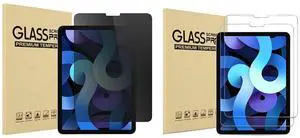 ProCase 2 Pack New iPad Air 4 Screen Protector 10.9 2020/ iPad Pro 11 2021 2020 2018 Bundle with iPad Air 4 10.9 Inch 2020 / iPad Pro 11 2020 Privacy Screen Protector