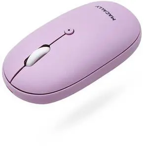 Macally Bluetooth Mouse Purple | Wireless Mouse - Comfortable and Quiet, Enjoy Strong Connection for Laptop, Mac, iPad