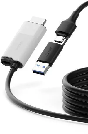 Hagibis USB3.0 Video Capture Card with 100W PD, HDMI to USB A/USB C Capture Cable 1080P@60fps YUY2 MJPEG MS2130 for Quest 3 2 Pro VR Switch2 PS4/5 Live Broadcast, Gaming, Streaming, Recorder