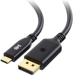 Cable Matters [VESA Certified] 40Gbps USB C to DisplayPort 2.1 Cable - 6.6ft, Supports DP40, 8K@120Hz / 4K@480Hz (Thunderbolt 4 to DisplayPort Cable), Black - Not for Portable USB-C Monitor
