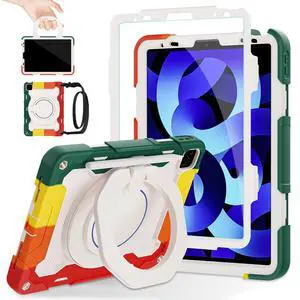 ROISKIN for iPad Pro 11 Case 4th 3rd 2nd 1st Generation (2022 2021 2020 2018) with Screen Protector for Boys[15ft Drop Protection] iPad Air Case 5th 4th Gen (2022 2020) 10.9 inch with 360 Stand