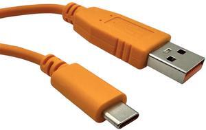Aexus Aruba Console Cable for Aruba CX Switch | AOS-CX | USB Type A to USB-C 6ft (1.8M) | HPE R9J32A | Replacement for Aruba JL448A X2C2 R8Z87A RJ45-DB9 PIN3TX-6RX | Orange Long Serial Cable
