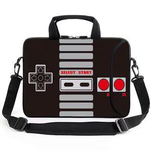 AMARY 17" Laptop Shoulder Bag Carrying Case Adjustable shoulder straps, comfortable handle, front pocket for storing mouse (Game)