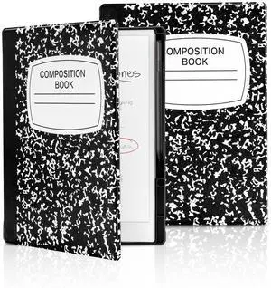 Abasuto 11.8" Case for Remarkable Paper Pro Color Tablet 2024 Released with Pen Holder, Nib Storage, Auto Wake/Sleep, Ergonomic Design for Book Folio Lightweight Hard Protective Cover (Black Notebook)