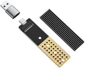 ANYOYO NVMe NGFF USB Adapter, 20 Gbit/s USB 3.2 Gen 2X2 M2 SSD Adapter, NVMe PCIe Adapter for M Key/B+M Key SSD, M.2 NVMe SATA SSD Enclosure Compatible 2242 2260 2280 SSD