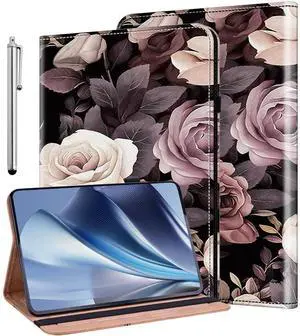 ALILANG Case for Kindle Fire HD 10 & 10 Plus Tablet (13th/11th Generation, 2023/2021 Release) 10.1", Shockproof Folding Stand Cover for Amazon Fire Hd 10 Tablet Case-Rose
