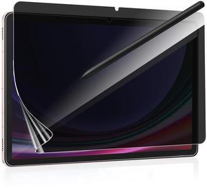 Anbzsign [2 Pack for Samsung Galaxy Tab S10 Plus/Tab S9 Plus/Tab S9 FE+ (2023) / Tab S8 Plus / S7 Plus/ S7 FE 5G Privacy Screen Protector, Anti-Spy 9H Hardness Flexble Screen Protector.