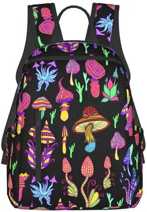 bassyil Mushroom Backpack Bookbag Laptop Backpacks Multipurpose Daypack For Boys Girls School Men Women Picnic Travel Hiking