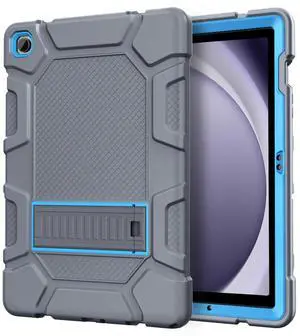 Azzsy Case for Samsung Galaxy Tab A9+/A9 Plus 11 2024 Model (SM-X210/X216/X218), Heavy Duty Shockproof Rugged High Impact Protective Case, Grey