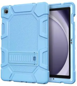 Azzsy Case for Samsung Galaxy Tab A9+/A9 Plus 11" 2024 Model (SM-X210/X216/X218), Heavy Duty Shockproof Rugged High Impact Protective Case, Sky Blue